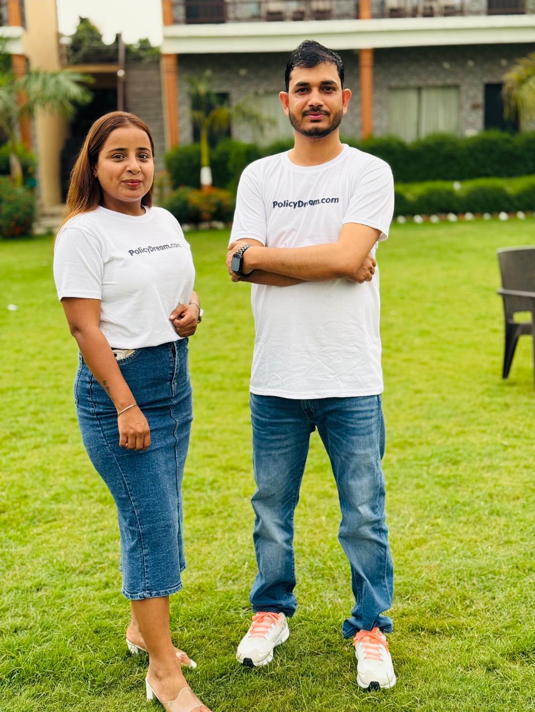 Aarish Khan and Himanshi Gulati — Founders of PolicyDream
